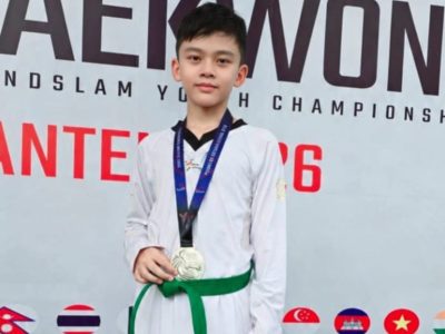 Athariz Faizan Akbar, siswa kelas 5B SDIT Al-Bina Purwakarta, berhasil meraih medali perak. (HaloPWK)