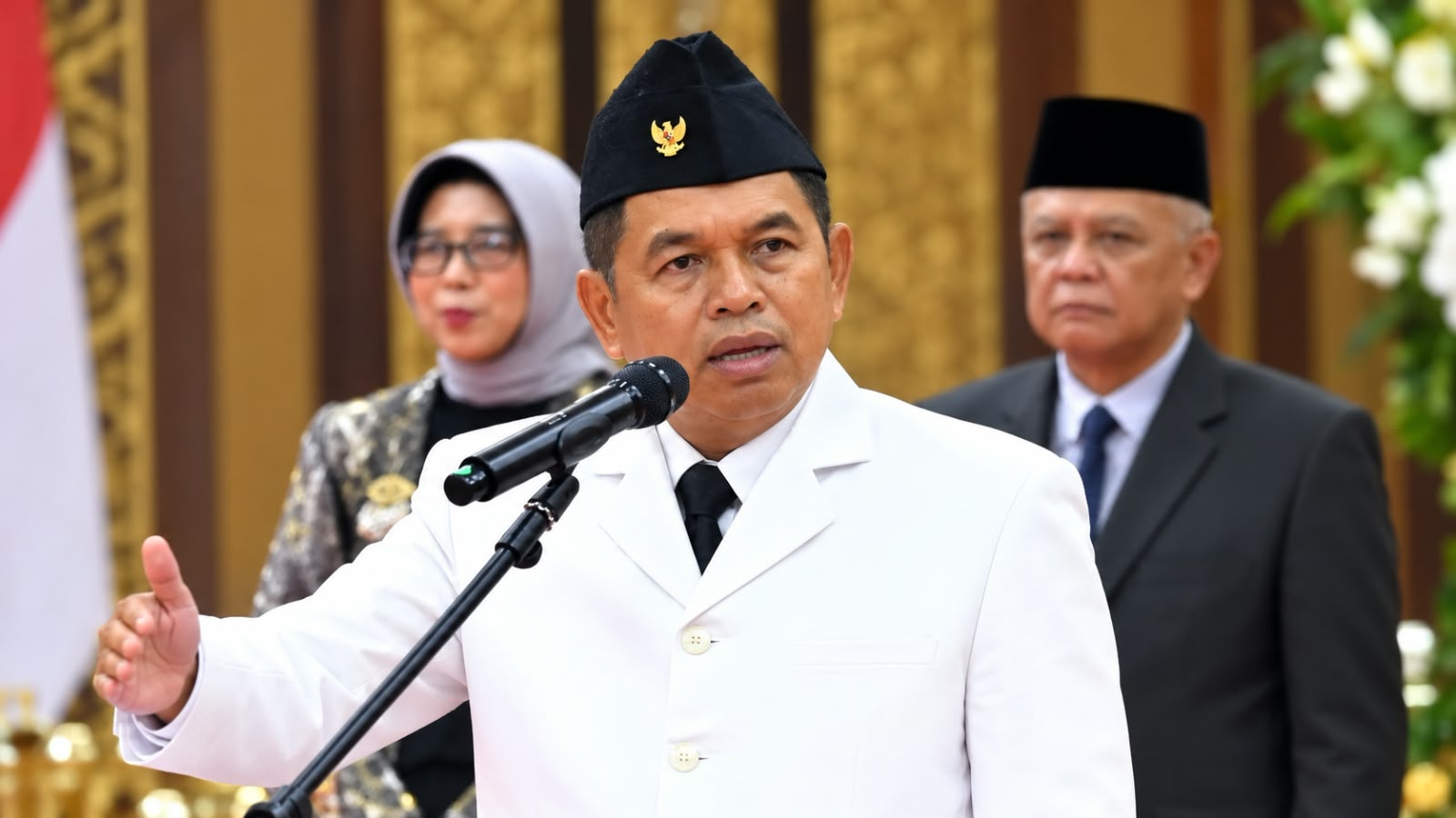 Dedi Mulyadi atau yang akrab disapa Kang Dedi Mulyadi (KDM) meminta para bupati agar tidak hanya bekerja dari balik meja kantor, tetapi turun langsung ke lapangan. (HaloPWK)