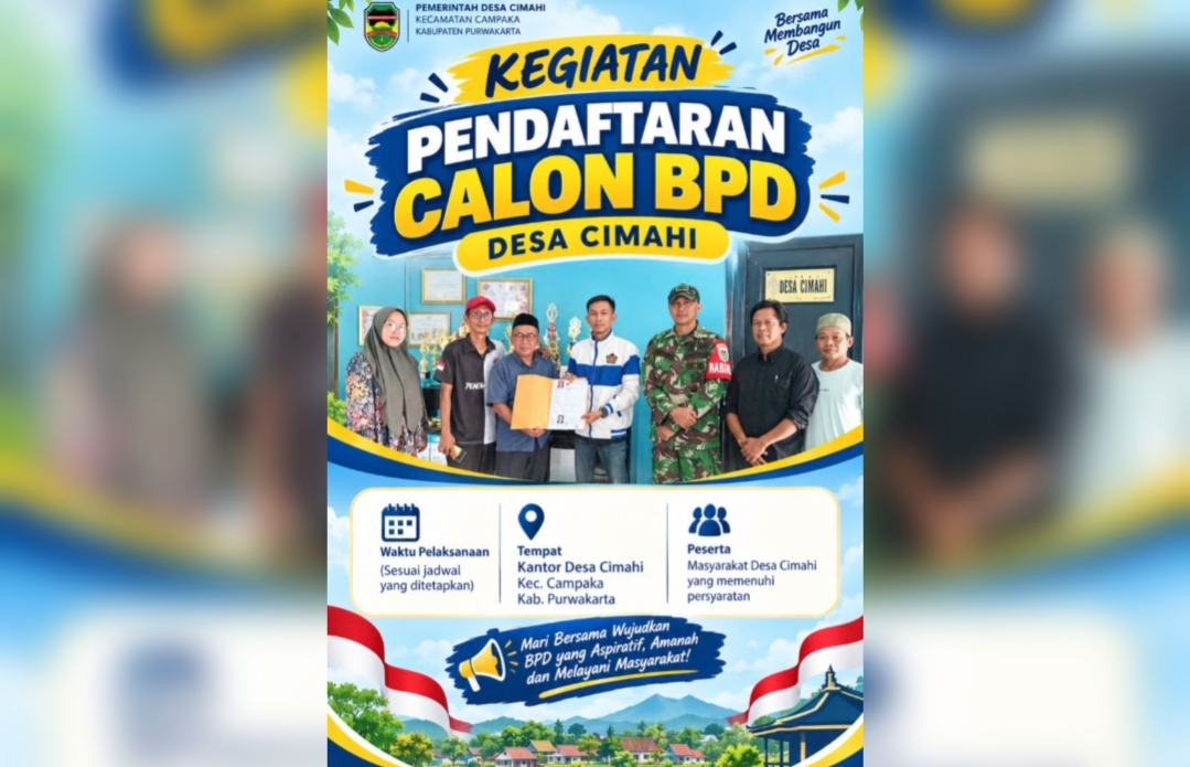 Bukan Sekadar Maju, Ega Nugraha Bawa Semangat Perubahan di Pencalonan BPD Cimahi. (HaloPWK)
